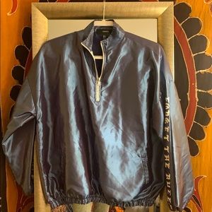 Quarter Zip Holographic Windbreaker (M)